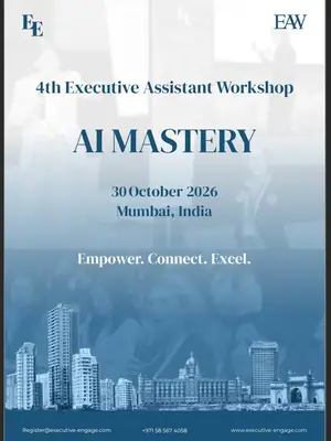 4th Executive Assistant Workshop: AI Tools & Skills poster
