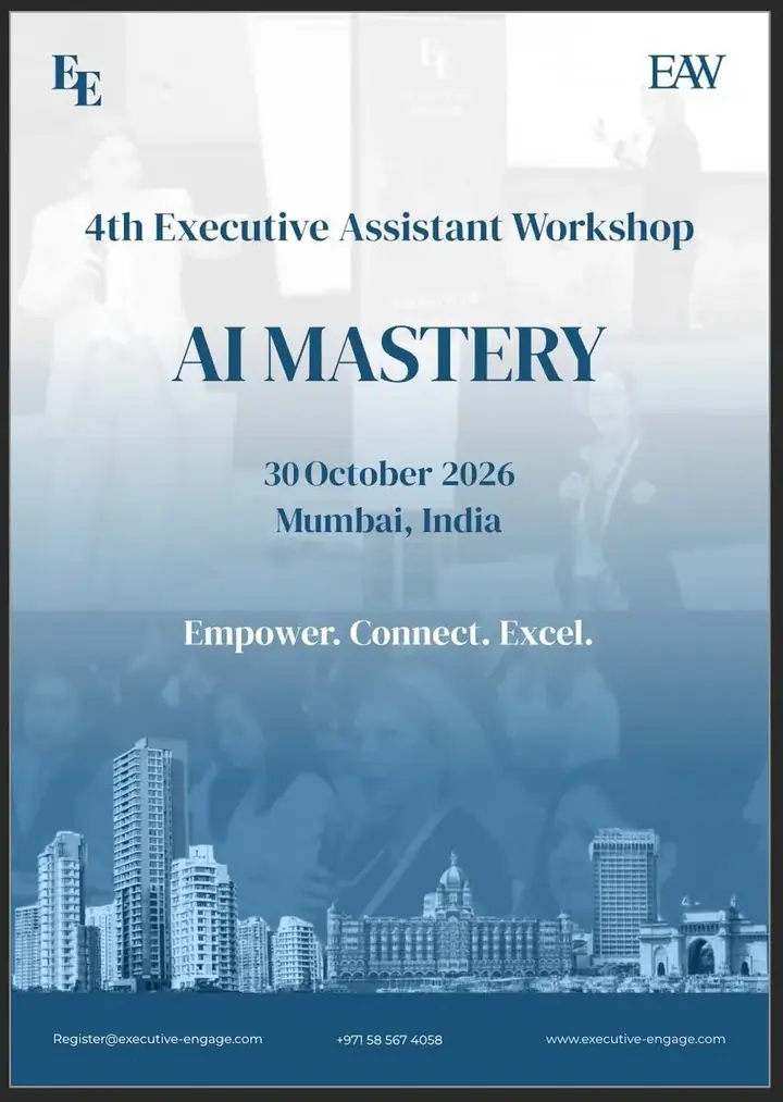 4th Executive Assistant Workshop: AI Tools & Skills poster