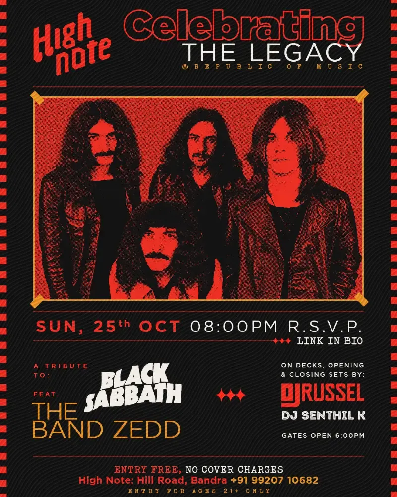 A Tribute to Black Sabbath Feat. The Band Zedd