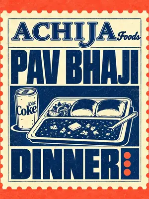 Achija Pav Bhaji Meetup poster