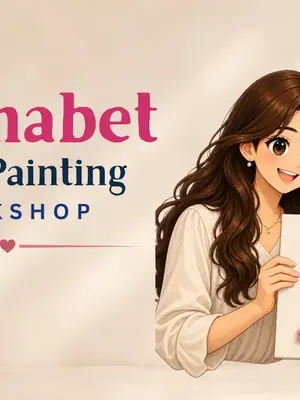 Alphabet Pearl Painting poster