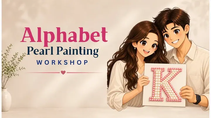 Alphabet Pearl Painting poster