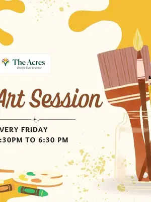 Art Session at The Acres Club poster