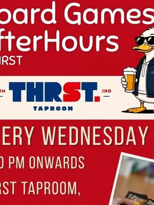 Board Games Afterhours at Thrst poster
