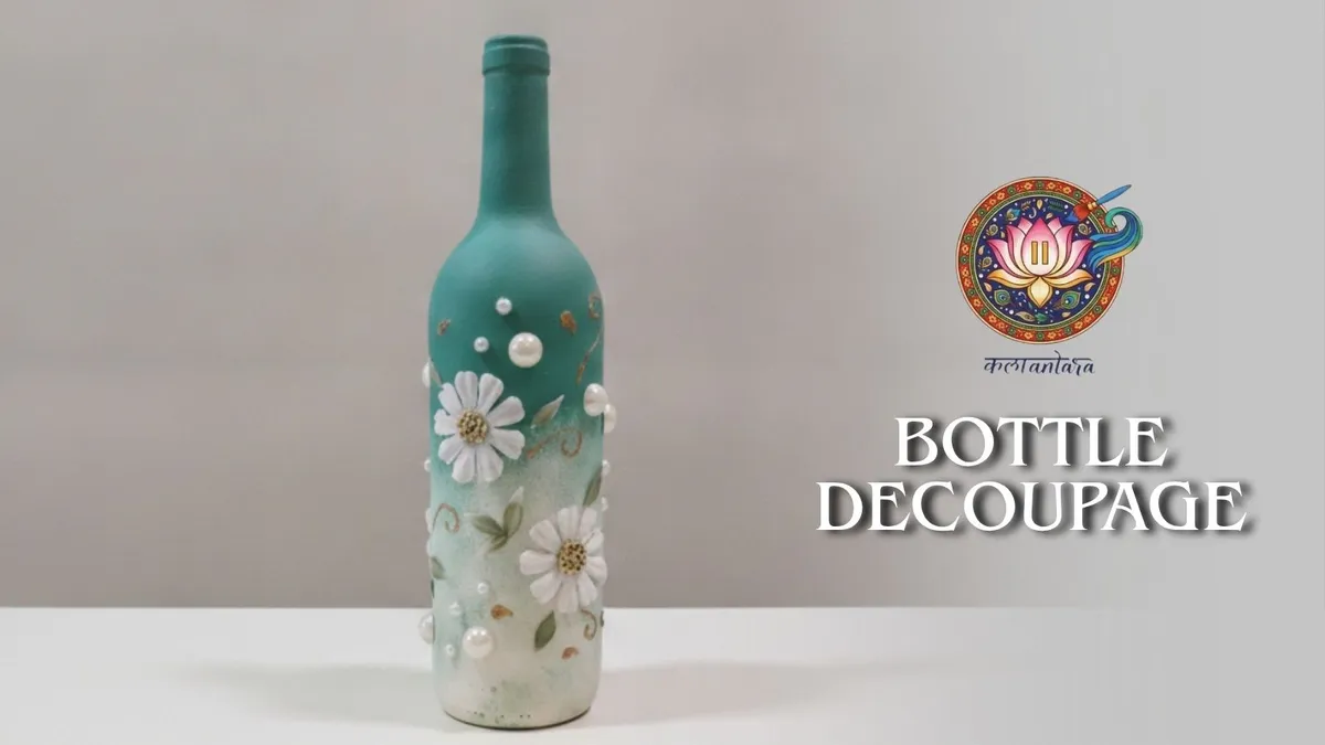 Bottle Decoupage