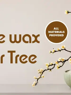 Candle Flower Wax Tree poster