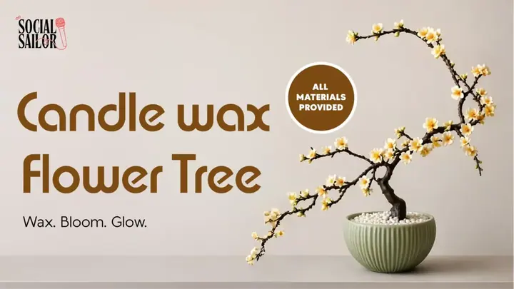 Candle Flower Wax Tree poster