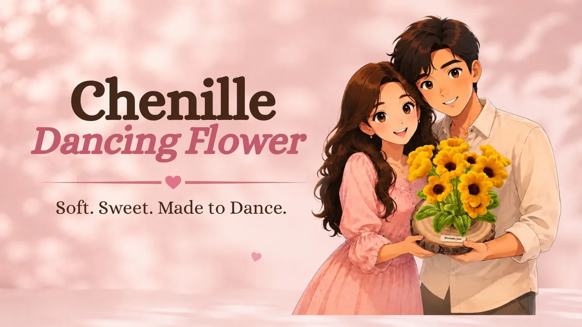 Chenille Dancing Flower