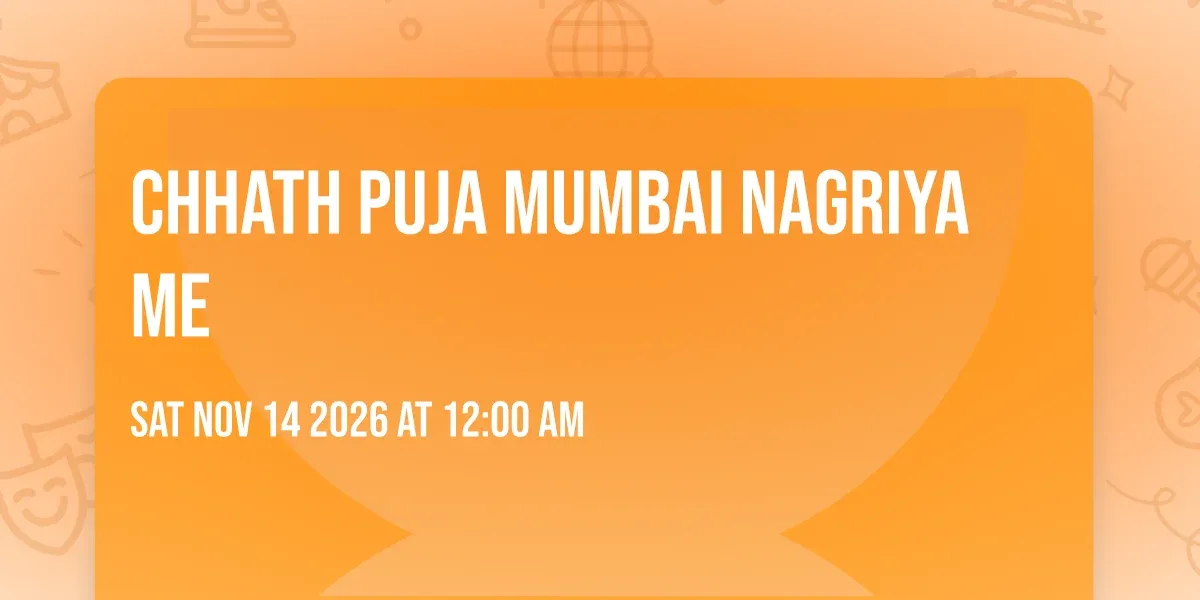 Chhath Puja Mumbai Nagriya Me