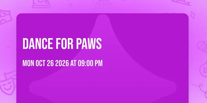 Dance For Paws poster