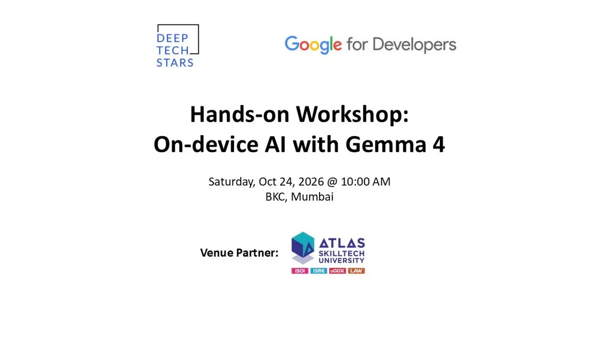 Hands-on Workshop: On-device AI with Gemma 4