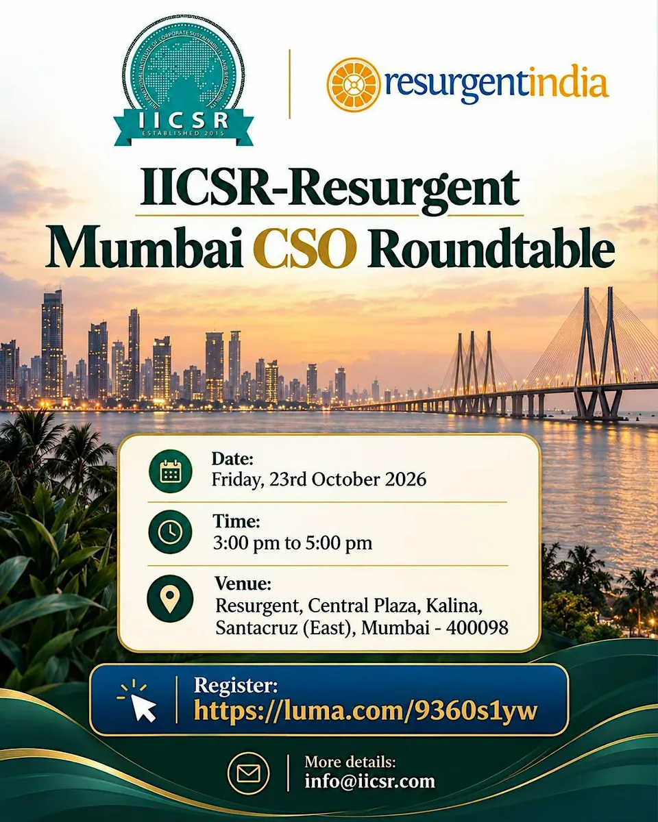 IICSR-Resurgent Mumbai CSO Roundtable