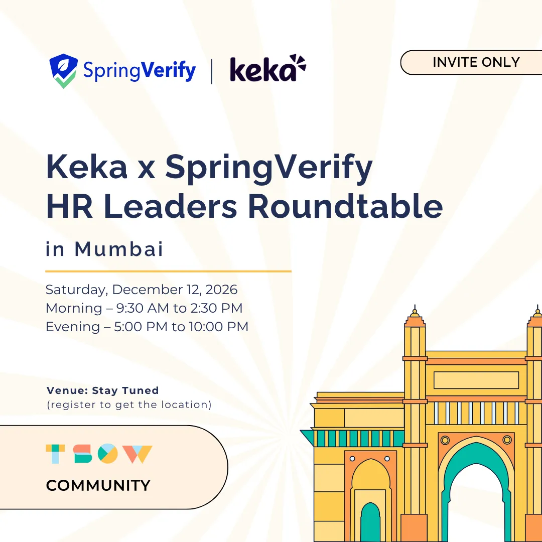 Keka x SpringVerify HR Leaders Roundtable