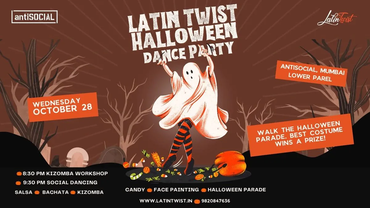 Latin Twist Halloween at antiSOCIAL – Salsa, Bachata & Kizomba