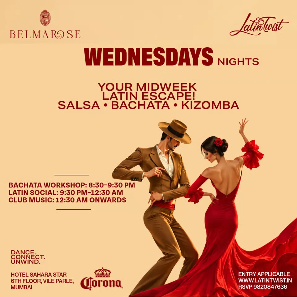Latin Twist Wednesdays: Salsa, Bachata & Kizomba