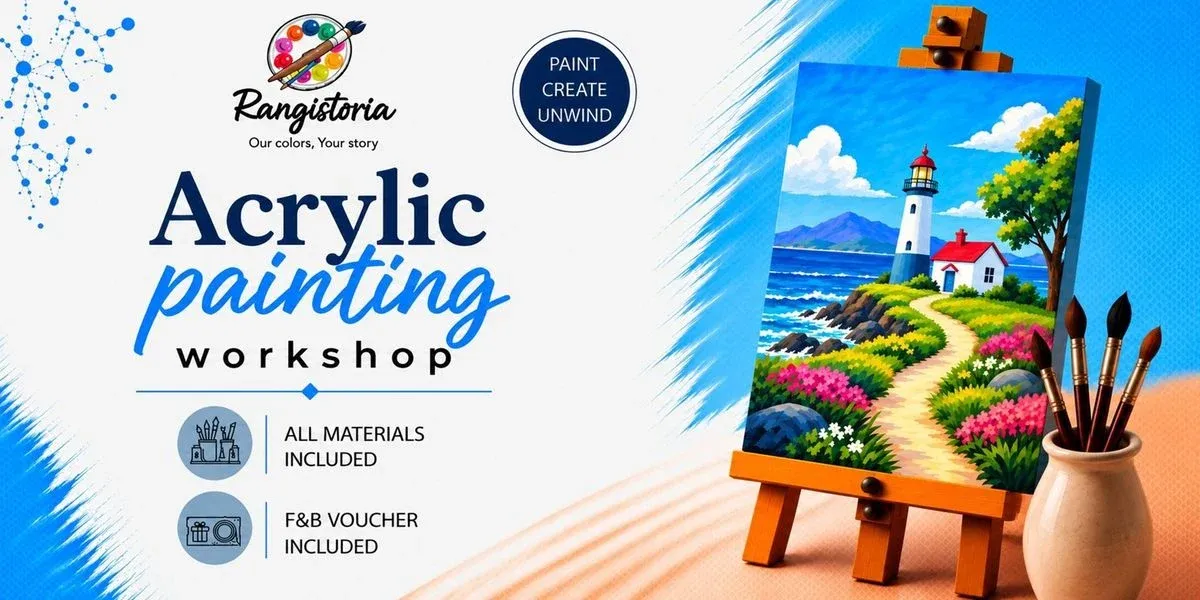 Lighthouse Landscape - Acrylic Painting Workshop