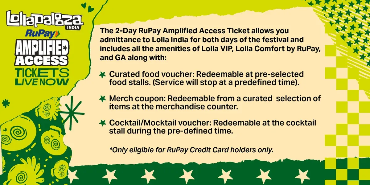 Lollapalooza India 2027 - RuPay Amplified Access