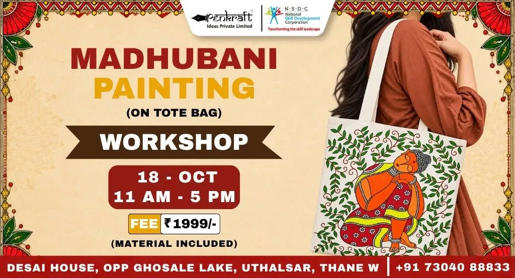 Madhubani Painting on Tote Bag Workshop