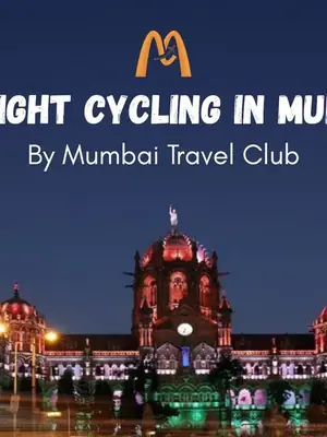 Midnight Cycling in Mumbai by Mumbai Travel Club poster
