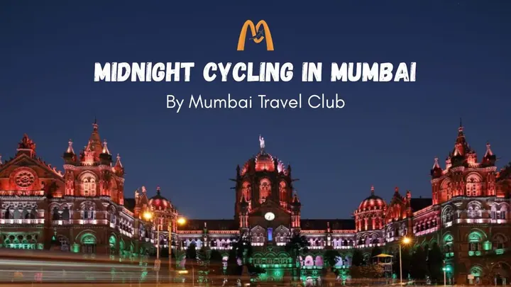 Midnight Cycling in Mumbai by Mumbai Travel Club poster