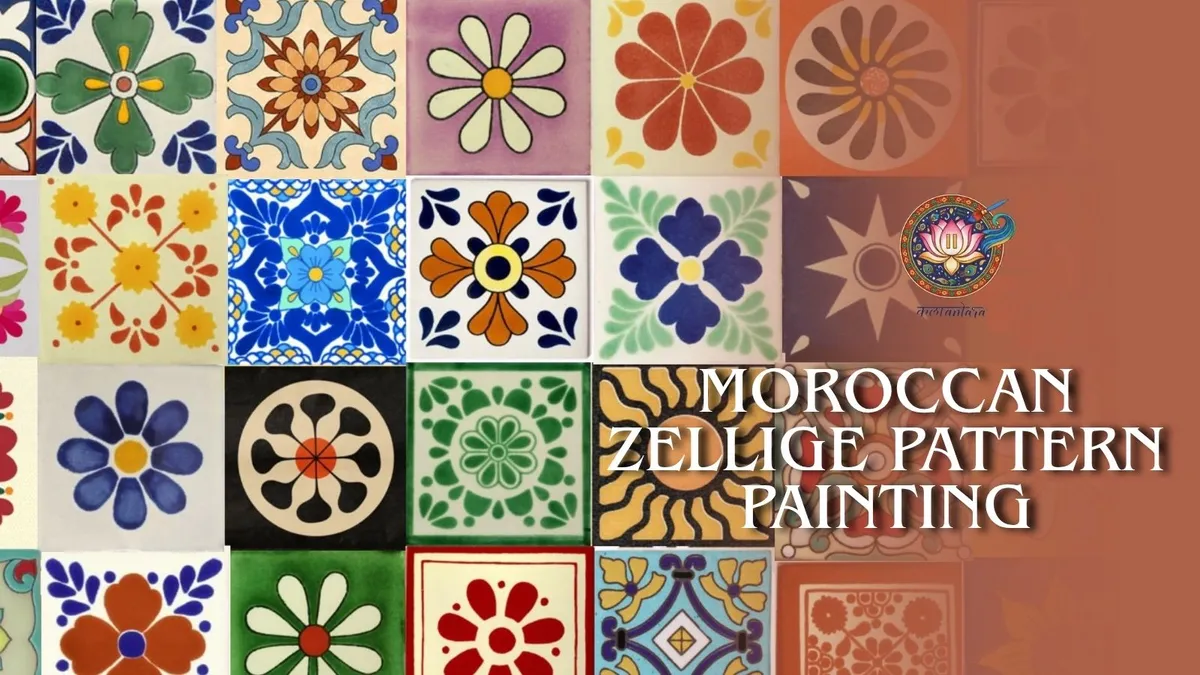 Moroccan Zellige Pattern Painting