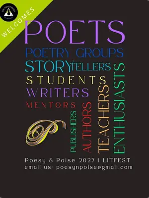 Poesy & Poise Litfest 2027 poster