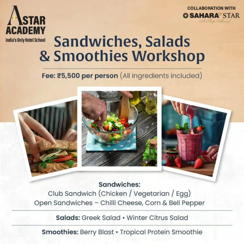 Sandwiches, Salads & Smoothies Workshop