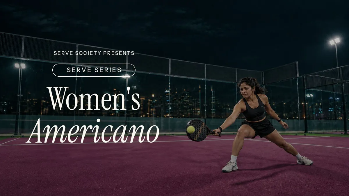 Serve Series: Women's Americano poster