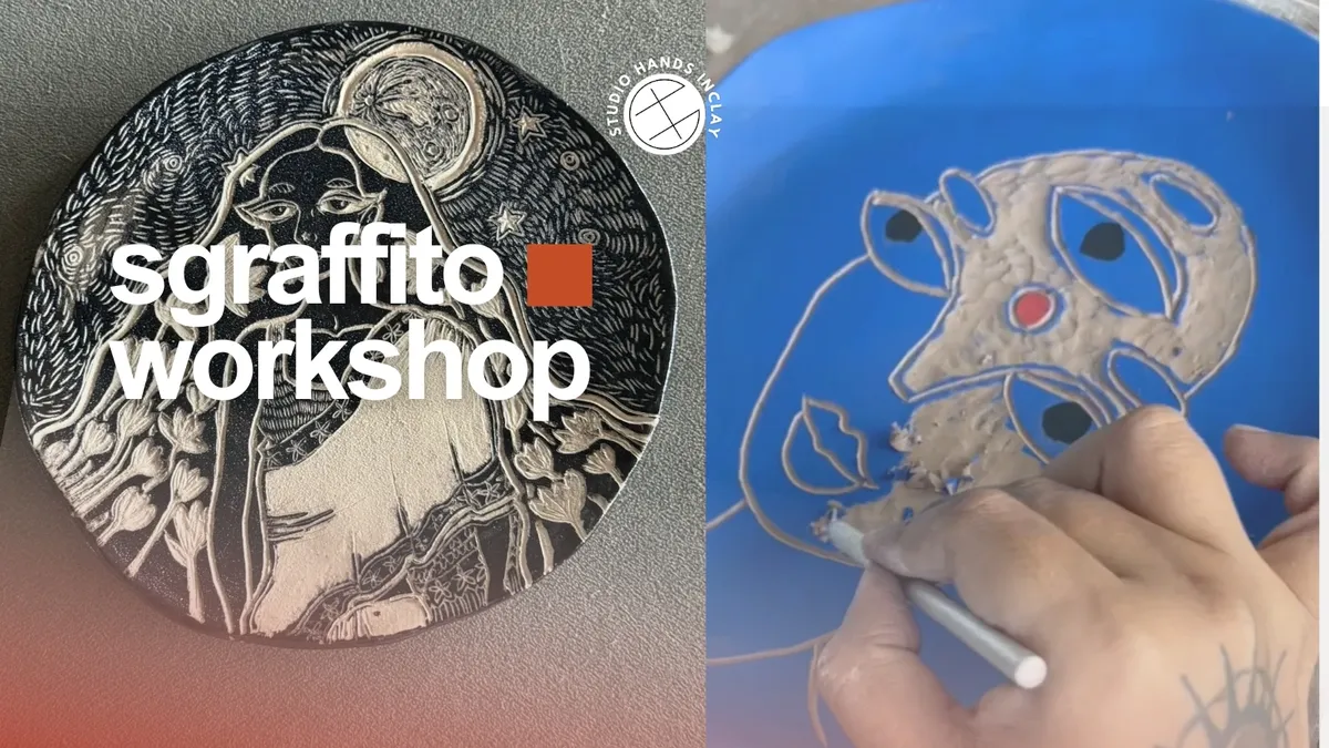 Sgraffito Pottery by Studio Hands Inclay