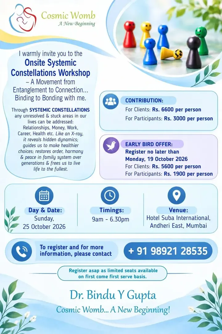 Systemic Constellations Workshop poster
