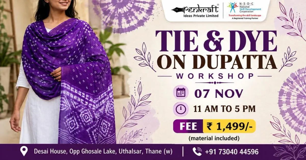 Tie & Dye on Dupatta Workshop