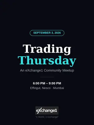 Trading Thursday: eXchange1 Mumbai Community Meetup Volume 3 poster
