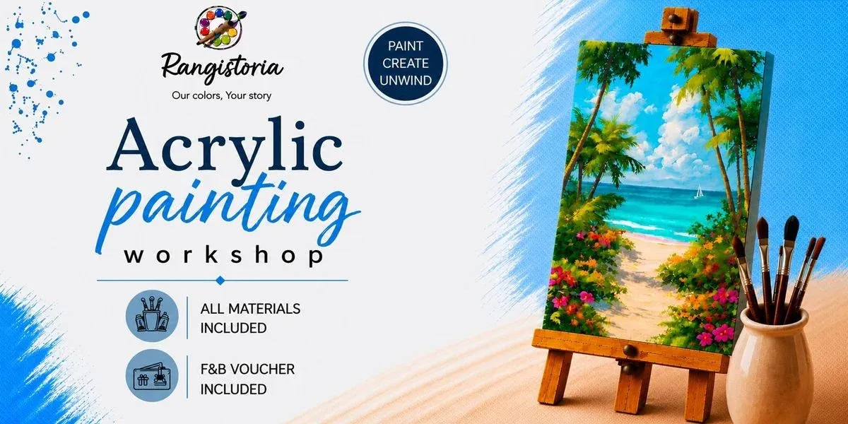 Turquoise Scene - Acrylic Painting Workshop